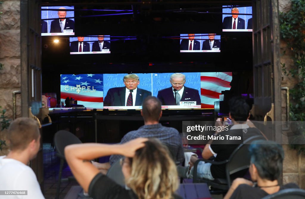 Americans Across The Nation Watch First Presidential Debate