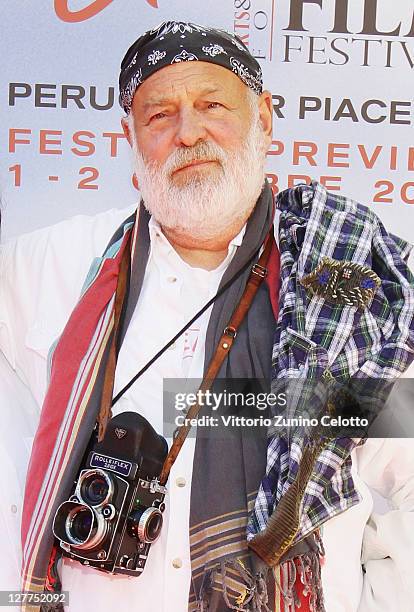 Photographer and Director Bruce Weber attends the D.A. Pennebaker And Chris Hegedus Tribute during the Perugia International Film Festival on October...