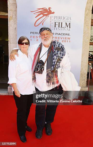 Photographer and Director Bruce Weber and his wife attend the D.A. Pennebaker And Chris Hegedus Tribute during the Perugia International Film...