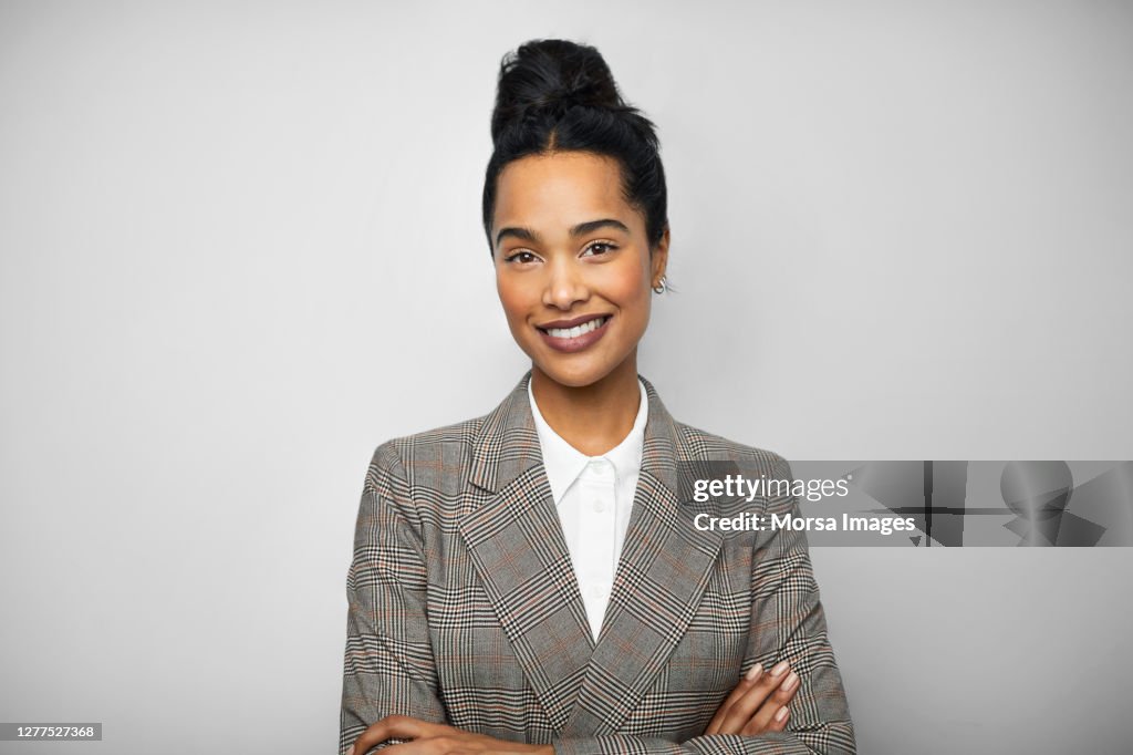 Young African American Female Entrepreneur With Arms Crossed