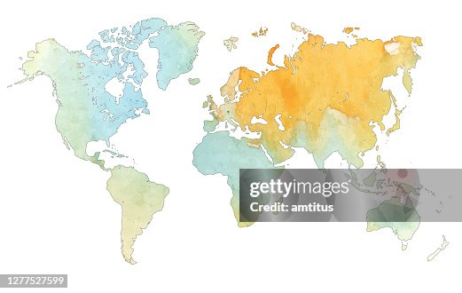 1 353点の世界地図 おしゃれイラスト素材 Getty Images