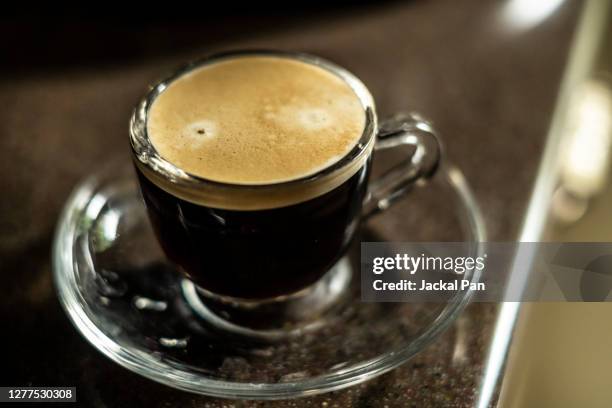 espresso - coffee foam imagens e fotografias de stock