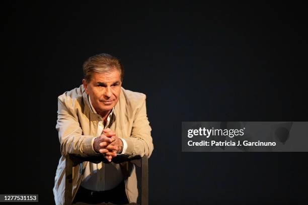 Pedro Ruiz attends the presentation of 'Loc@s. Reir Nos Cura' at Teatro Infanta Isabel on September 30, 2020 in Madrid, Spain.