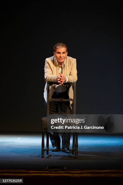 Pedro Ruiz attends the presentation of 'Loc@s. Reir Nos Cura' at Teatro Infanta Isabel on September 30, 2020 in Madrid, Spain.