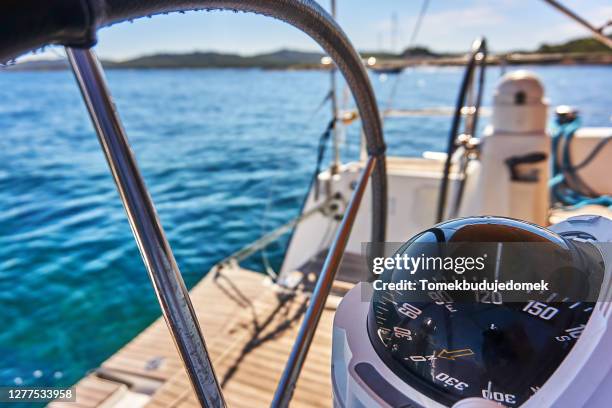 sailing - steuerruder stock-fotos und bilder