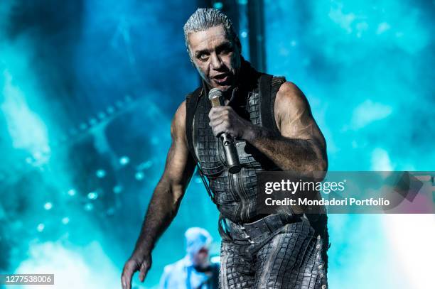 German rock band Rammstein performs live on stage at Gods Of Metal 2016. Monza June 2nd, 2016