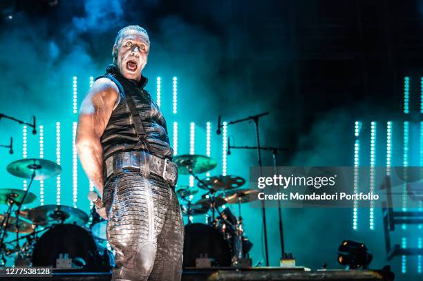 German rock band Rammstein performs live on stage at Gods Of Metal 2016. Monza June 2nd, 2016