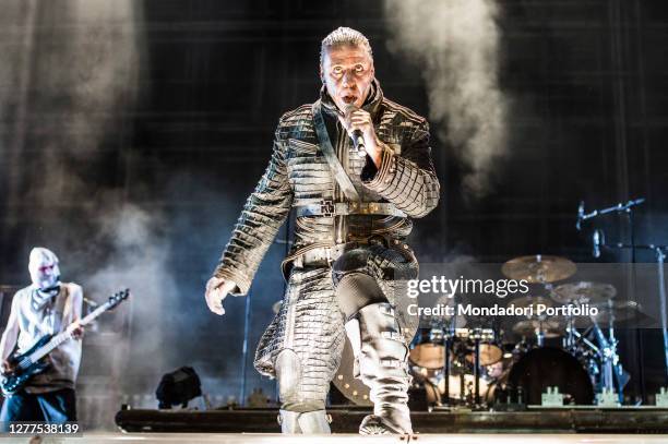 German rock band Rammstein performs live on stage at Gods Of Metal 2016. Monza June 2nd, 2016