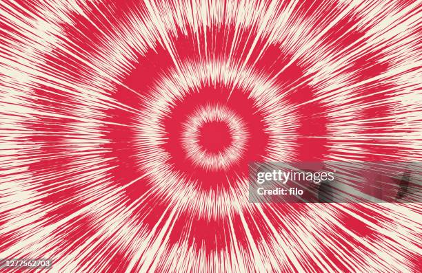 target blast abstrakter hintergrund - colour explosion red abstract stock-grafiken, -clipart, -cartoons und -symbole