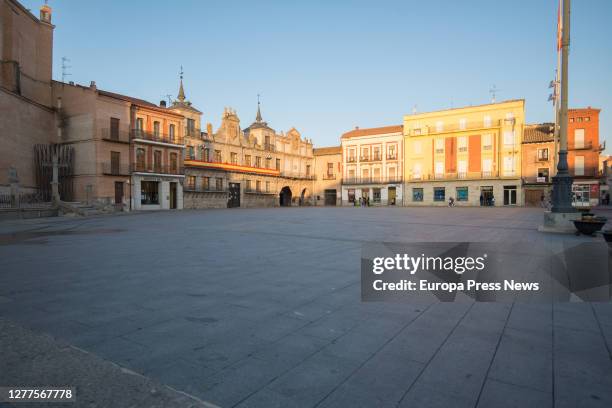 Ambience in the streets of Medina del Campo on the same day that the confinement in the municipality came into force due to the increase in cases of...