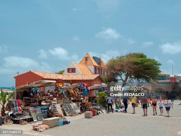 Casa da Balanca. The landmark of Sal near the beach Praia de Santa Maria. The island Sal. Cape Verde. An archipelago in the equatorial atlantic in...