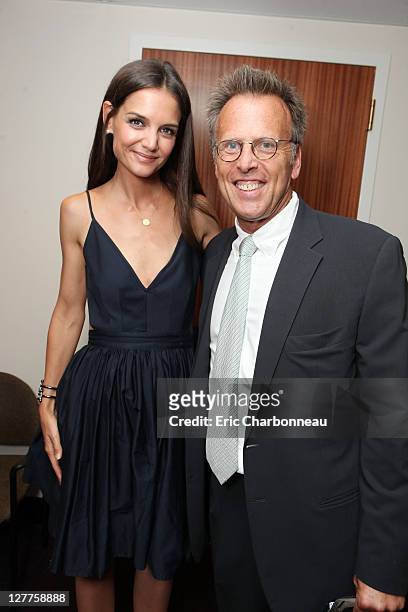 Katie Holmes and Producer Mark Johnson at FilmDistrict presents "Don't Be Afraid of the Dark" Premiere at 2011 LAFF at Regal Cinemas L.A. Live on...