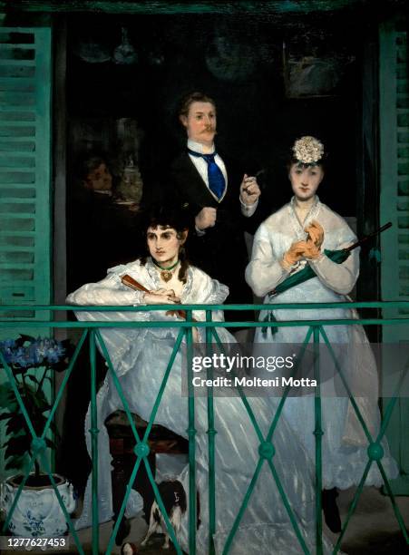 Edouard Manet 1832-1883. The balcony. 1868-1869. Oil painting on canvas cm 170 x 125.