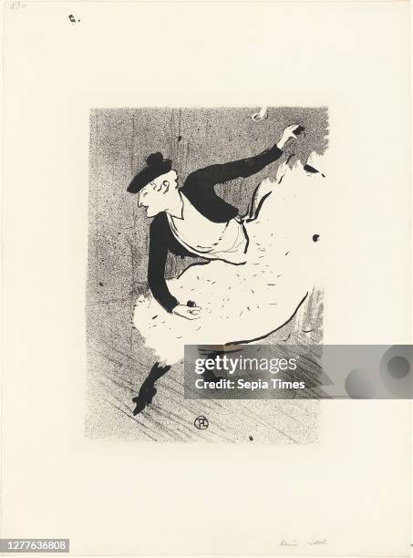 Edmee Lescot, from Le Cafe-Concert Henri de Toulouse-Lautrec , printed by Edward Ancourt & Cie , published by L’Estampe originale , France,...
