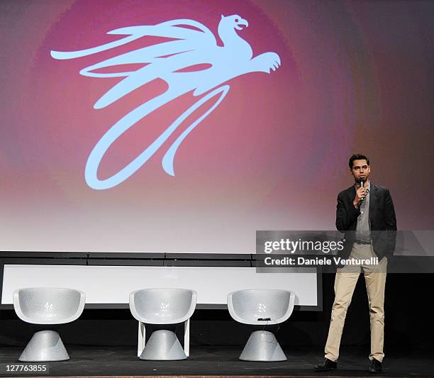 Chief Film Curator of Moma New York Rajendra Roy attends the ' D.A. Pennebaker And Chris Hegedus Tribute' during the Perugia International Film...