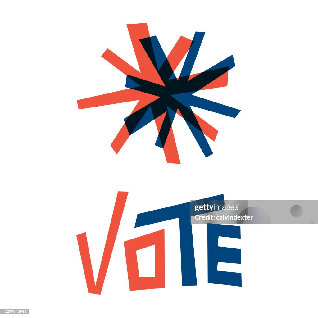 Usa Presidential Elections Vote Design Concept Illustration High-Res ...
