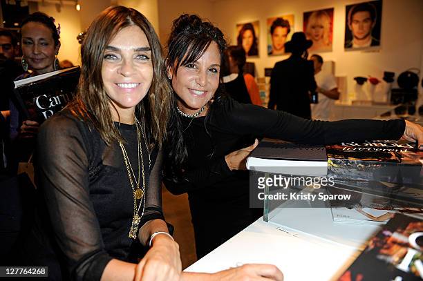 Carine Roitfeld and Laurie Lynn Stark attend the Chrome Hearts and Colette celebration of their Pete Punk collection launch at the Colette store...