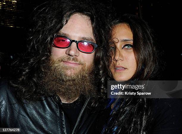 Kirk Hellie and Jesse Jo Stark attend the Chrome Hearts and Colette celebration of their Pete Punk collection launch at Rive Gauche Club on September...