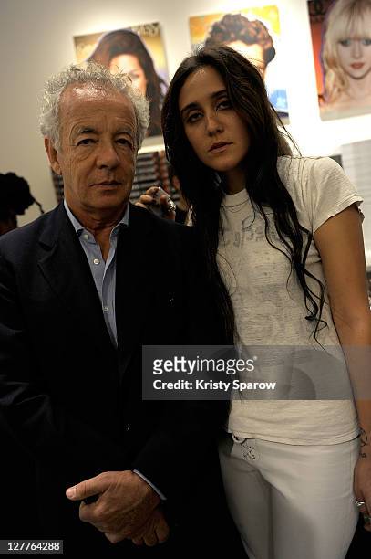 Gilles Bensimon and Jesse Jo Stark attend the Chrome Hearts and Colette celebration of their Pete Punk collection launch at the Colette store on...