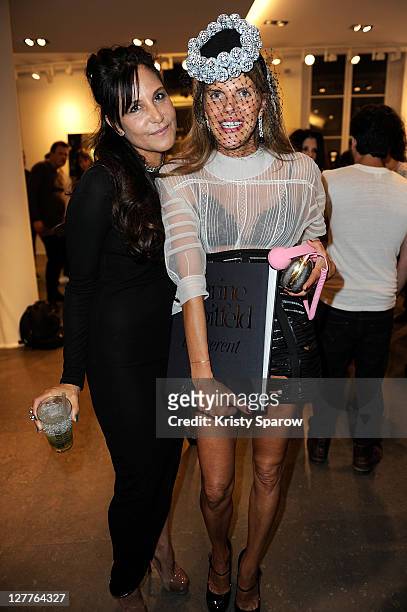 Laurie Lynn Stark and Anna Dello Russo attend the Chrome Hearts and Colette celebration of their Pete Punk collection launch at the Colette store on...