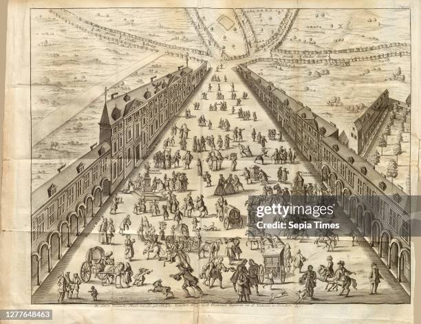 The Great Vergaader Site of all the defective Menschen, who sig after the Fountains to Drink the Waters, Aachen, Fig. 20, after p. 92, Beschryving...