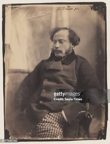 Nadar, French, 1820–1910, Portrait of Alexandre Dumas fils, 1856-1859, Salt print, Overall: 9 5/8 x 7 3/16 in. .