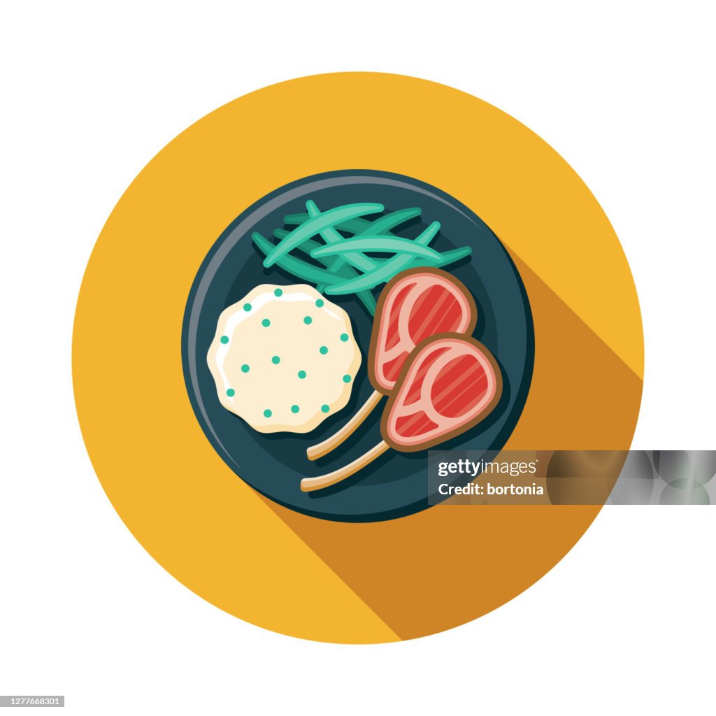 Lamb Dinner Food Icon