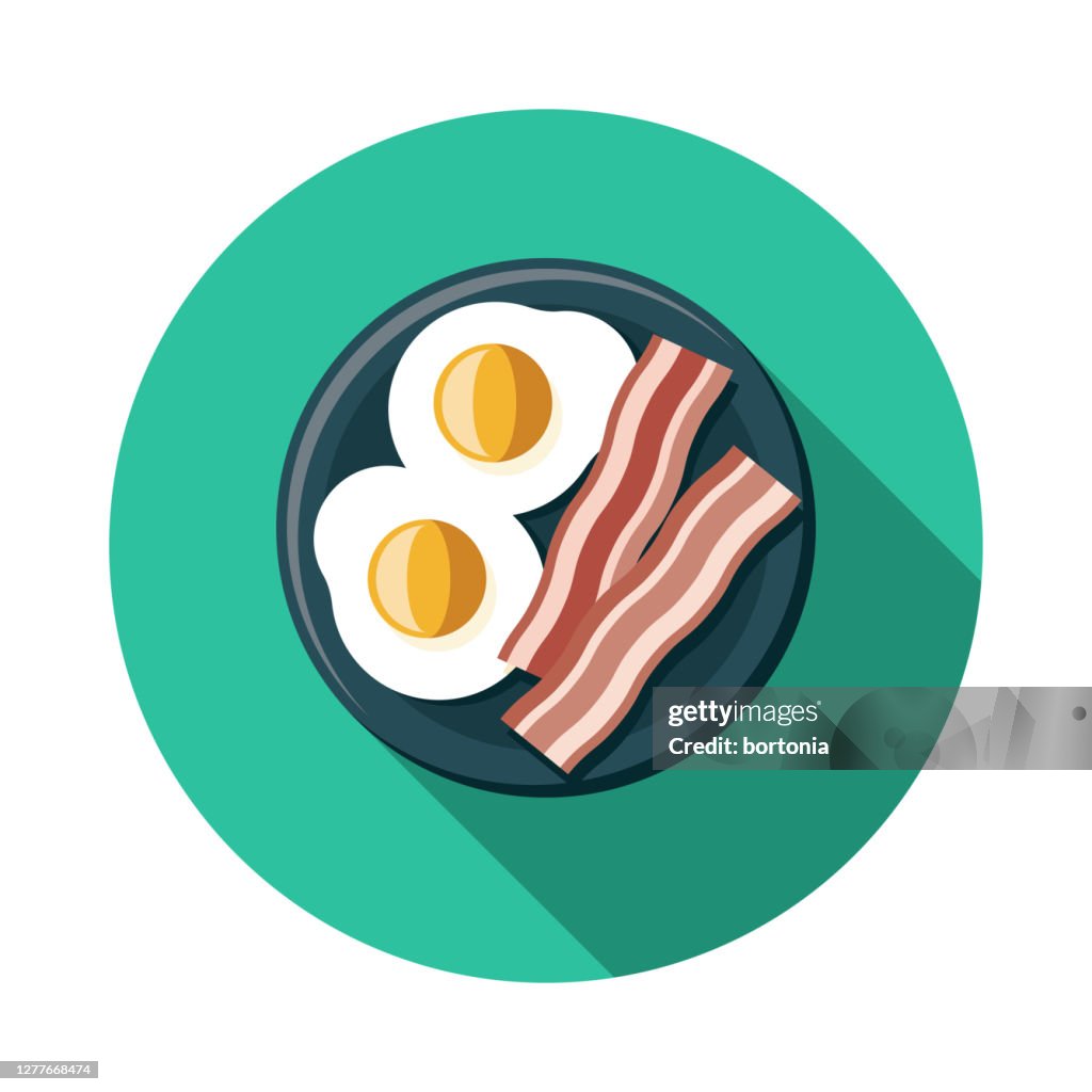 Bacon and Eggs Food Icon