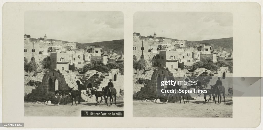 Hebron View de la ville, De Wereld-Toerist, 1900 - 1940