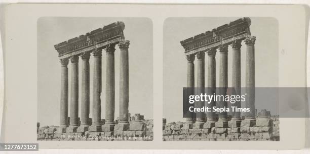 Baalbek, Colonnes du temple du Soleil, De Wereld-Toerist, 1900