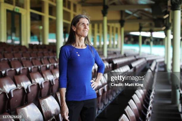 Transgender athlete Ricki Coughlan poses during the launch of Australian national sporting organisations' policies and guidelines on transgender and...