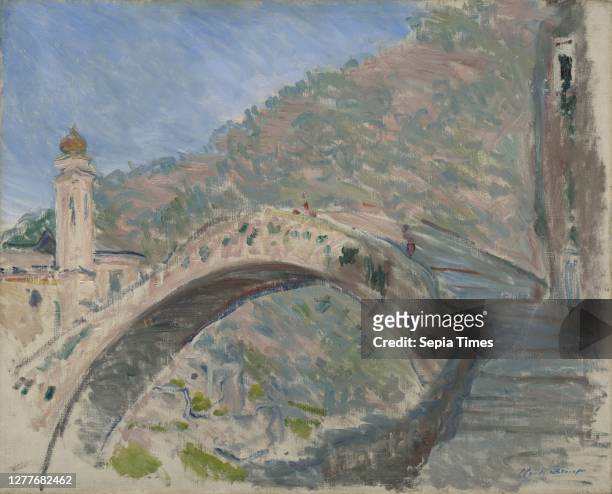 Claude Monet, French, 1840–1926, Bridge at Dolceacqua Oil on canvas, 25 9/16 x 31 7/8 in. .