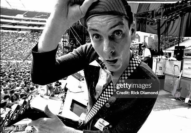 Rick Nielsen of Cheap Trick performs during Dog Day Afternoon at Bobby Dodd Stadium in Atlanta Georgia, September 07, 1977 (Photo by Rick...