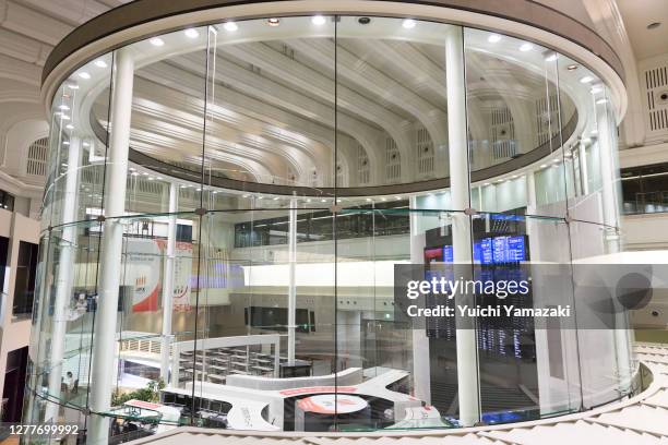 General view of the Tokyo Stock Exchange on October 01, 2020 in Tokyo, Japan. Japan's Tokyo Stock Exchange has suspended all the trading after...