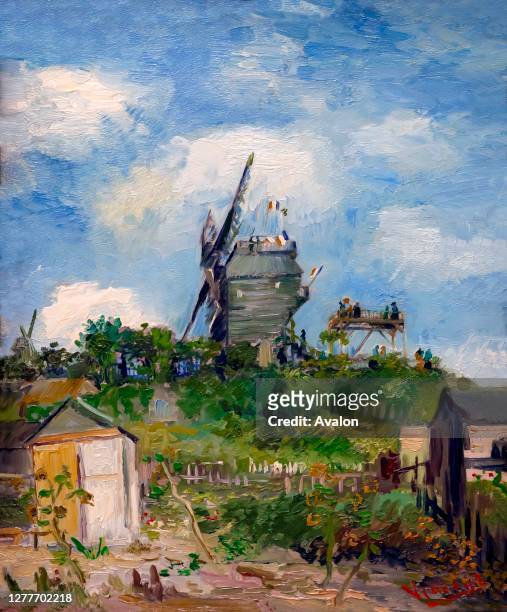 The Blute-Fin Windmill, Montmartre, Vincent van Gogh, 1886.