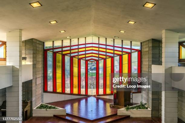 Danforth Chapel designed by Frank Loyd Wright at Florida Southern College.
