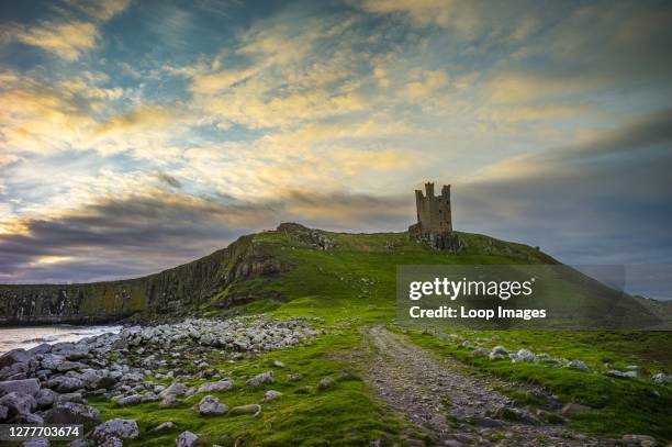 Dunstanburgh Castle stands on the Great Whin Sill.