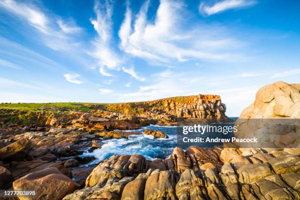 cape willoughby is a popular destination for tourists on kangaroo island - kangaroo island stock pictures, royalty-free photos & images