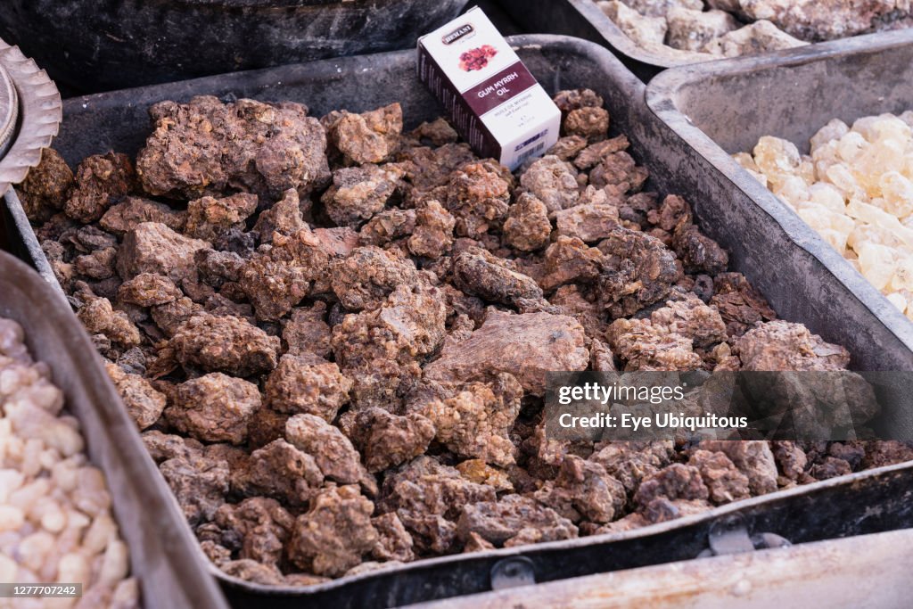 Myrrh resin for incense at Petra.