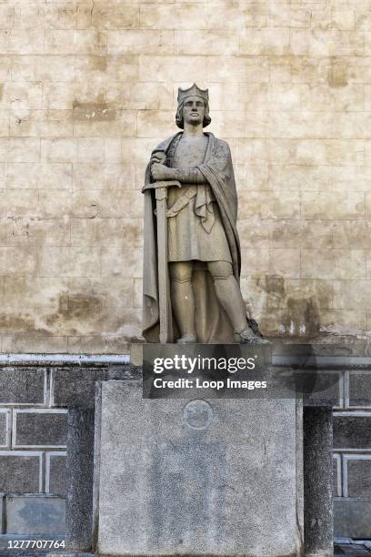 Monument to Alfonso III at the Plaza de la Conquesta square in Mahon in Minorca.