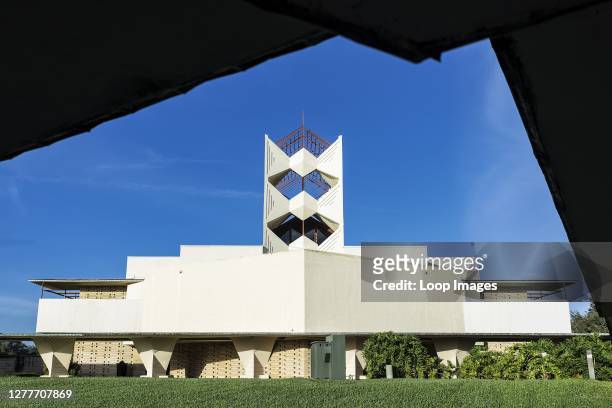 Annie Pfeiffer Chapel designed by Frank Loyd Wright for Florida Southern College in Florida.
