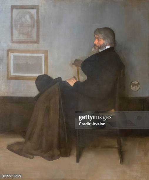 Arrangement in Grey and Black, No.2, Portrait of Thomas Carlisle, James McNeill Whistler, 1872-1873.