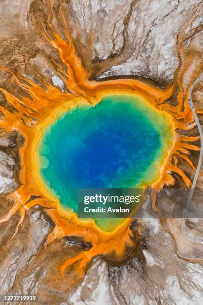 Grand Prismatic Spring. Midway Geyser Basin. Yellowstone National Park. Wyoming. USA.