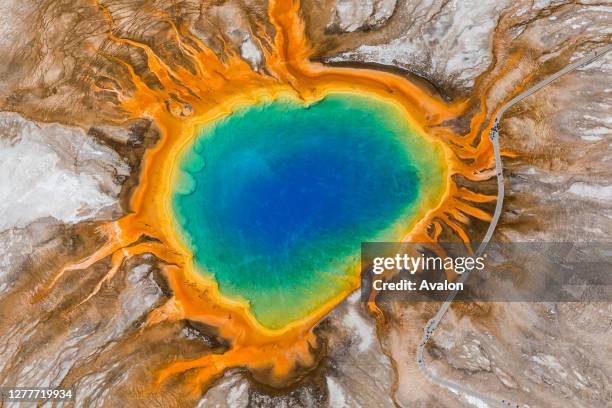 Grand Prismatic Spring. Midway Geyser Basin. Yellowstone National Park. Wyoming. USA.