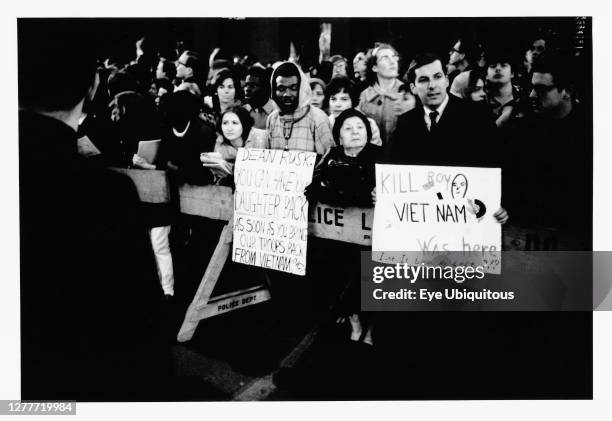 New York State, New York City, Anti Vietnam war demonstrators.