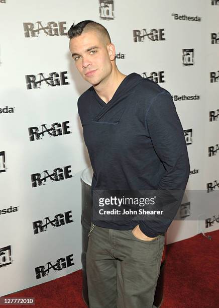Actor Mark Salling arrives at RAGE Official Launch Party at Chinatown’s Historical Central Plaza on September 30, 2011 in Los Angeles, California.