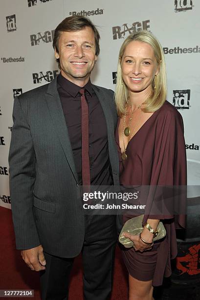 Actor Grant Show arrives at RAGE Official Launch Party at Chinatown’s Historical Central Plaza on September 30, 2011 in Los Angeles, California.