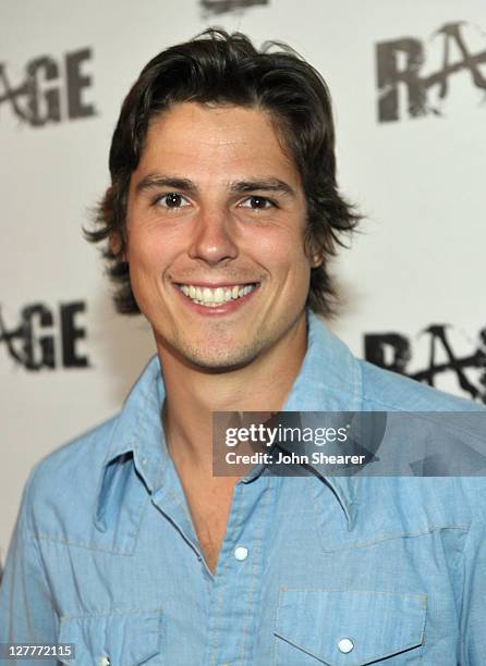 Actor Sean Faris arrives at RAGE Official Launch Party at Chinatown’s Historical Central Plaza on September 30, 2011 in Los Angeles, California.