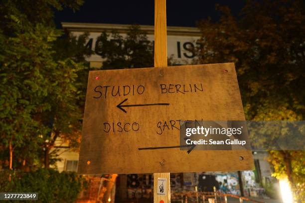 Berghain club stands closed at night during the coronavirus pandemic on September 30, 2020 in Berlin, Germany. Clubs in Berlin are still closed for...