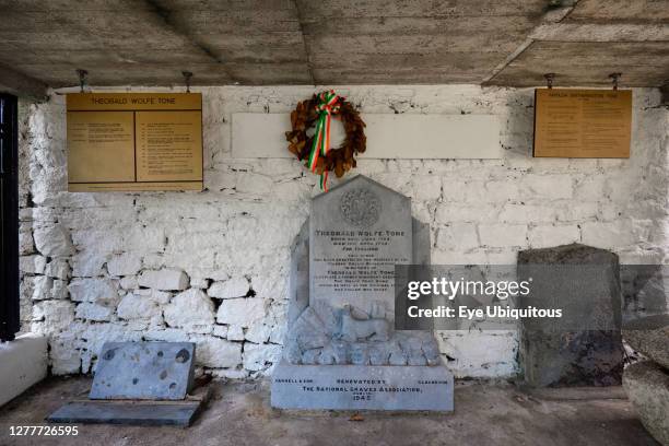 Ireland, County Kildare, Bodenstown, Burial site of Wolfe Tone one of the founders of the United Irishmen, a revolutionary republican organisation...